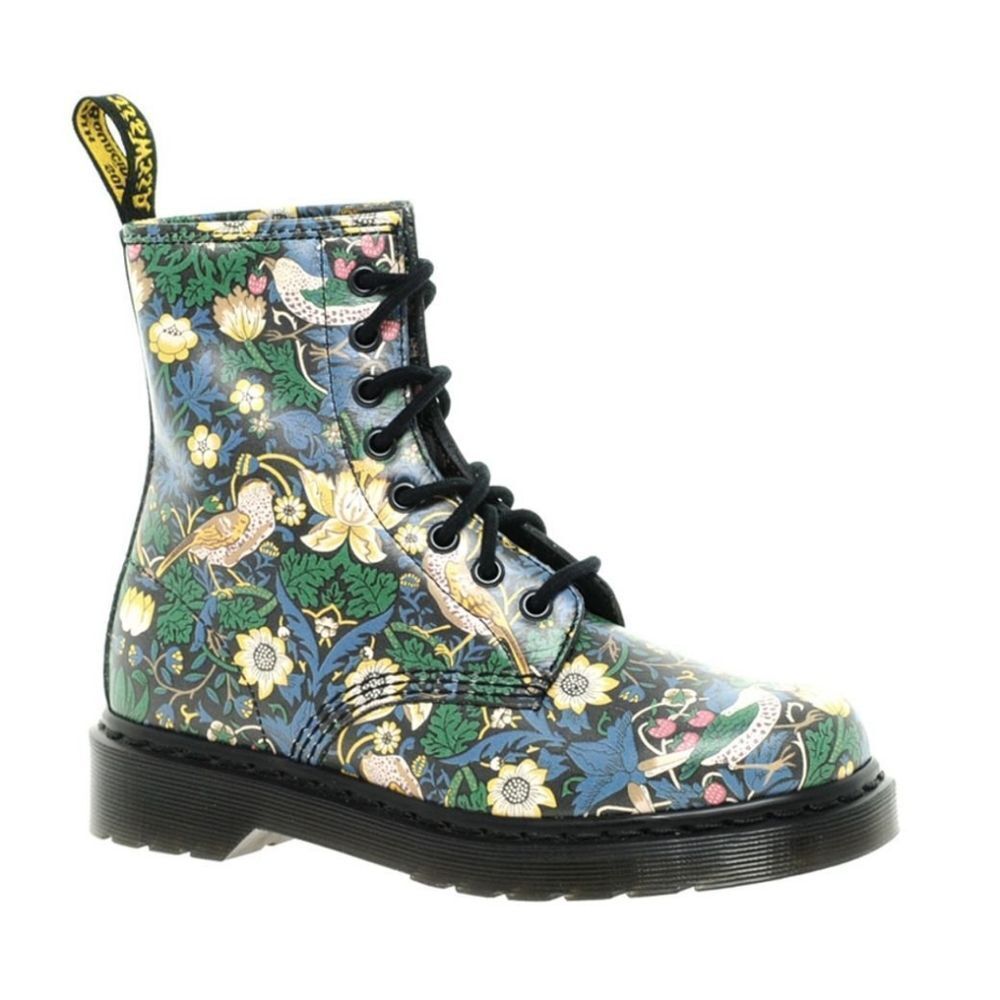 Dr. Martens Women's Floral Liberty of London William Morris 8 Eye Boots Size 6